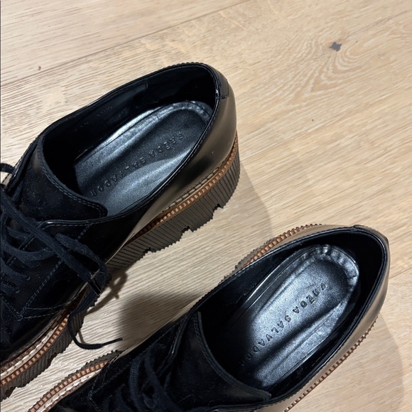 EUC Freda Salvador Bobbie Platform Lace Up Oxfords Sz 10.5 - Picture 7 of 11